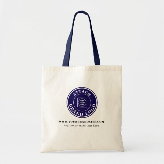 Simple Minimalist Custom Business Logo Promotion Tote Bag (Voorkant)