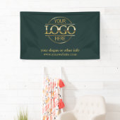 Simple Minimalist Custom Business Logo Promotional Spandoek (Insitu)