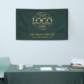 Simple Minimalist Custom Business Logo Promotional Spandoek (Beurs)