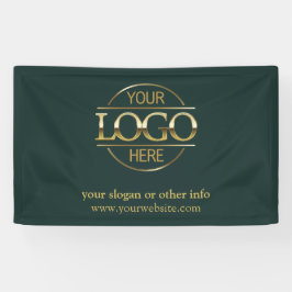 Simple Minimalist Custom Business Logo Promotional Spandoek