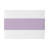 Simple Minimalist Dusty Lavender Purple Monogram Uitnodigingen Wikkel (Achterkant Voorbeeld)