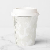 Simple Minimalist Elegant Custom Name Wedding  Papieren Bekers (Achterkant)