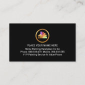 Simple Minimalist Grey Grunge Wall Visitekaartje (Achterkant)