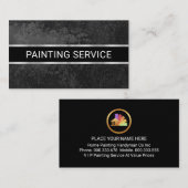 Simple Minimalist Grey Grunge Wall Visitekaartje (Voorkant / Achterkant)