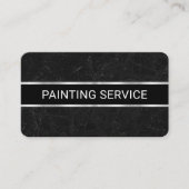 Simple Minimalist Grey Marble Grunge Visitekaartje (Voorkant)