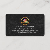 Simple Minimalist Grey Marble Grunge Visitekaartje (Achterkant)