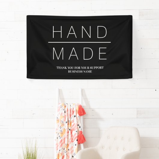 Simple Minimalist Handmade Business Spandoek (Insitu)