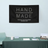 Simple Minimalist Handmade Business Spandoek (Beurs)