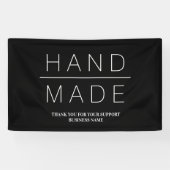 Simple Minimalist Handmade Business Spandoek (Horizontaal)
