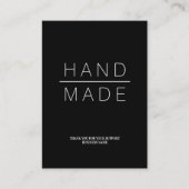 Simple Minimalist Handmade Business Support. Visitekaartje (Voorkant)