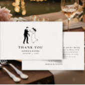 Simple Minimalist Illustrated Bedankkaart