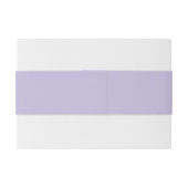 Simple Minimalist Lavender Purple Monogram Uitnodigingen Wikkel (Achterkant Voorbeeld)