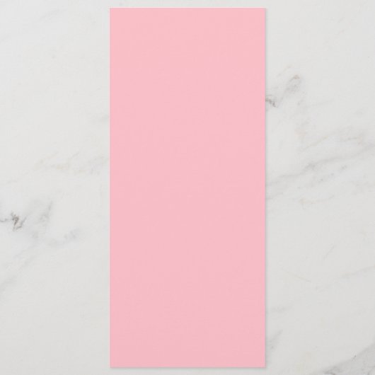 Simple Minimalist Light Pink Menu Card for Wedding (Achterkant)