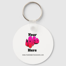 Simple Minimalist Logo Promotional Business  Sleutelhanger