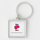 Simple Minimalist Logo Promotional Business Sleutelhanger (Voorkant)