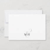 Simple Minimalist Meal Choice Modern Template RSVP Kaartje (Achterkant)