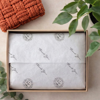 Simple Minimalist Modern Black And White  Tissuepapier