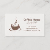 Simple Minimalist Modern Coffee Shop Loyalty Card (Voorkant)