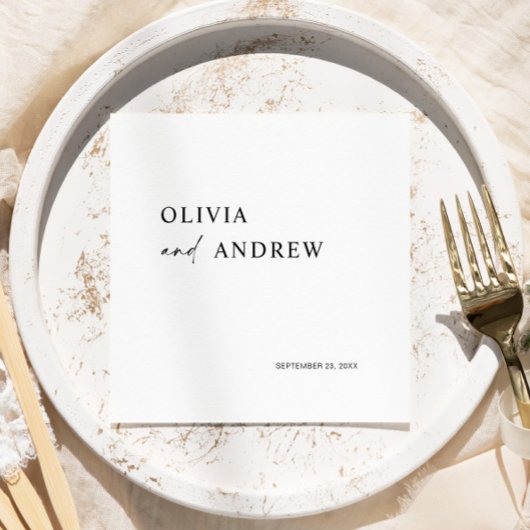 Simple Minimalist & Modern | Wedding Napkins Servet