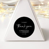 Simple Minimalist & Modern | Wedding Ronde Sticker