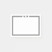 Simple Minimalist Monogram Post-it® Notes (Voorkant)