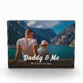 Simple Minimalist Photo Calligraphy Daddy and Me Fotoblokken (Voorkant)