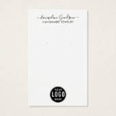 Simple Minimalist Script Logo Display Card Visitekaartje (Voorkant)