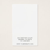 Simple Minimalist Script Logo Display Card Visitekaartje (Achterkant)