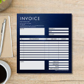 Simple Minimalist Small Invoice Form Business Logo Notitieblok