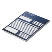 Simple Minimalist Small Invoice Form Business Logo Notitieblok (Linkerzijde)