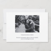 Simple Minimalist with Photos Wedding Save The Date (Achterkant)