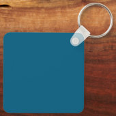 Simple Minimalistic Custom Pet Name and Photo  Sleutelhanger (Achterkant)