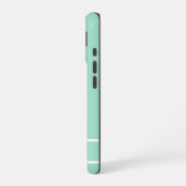 Simple mint green minimalist custom name ladies iPhone 16 hoesje (Linkerkant)