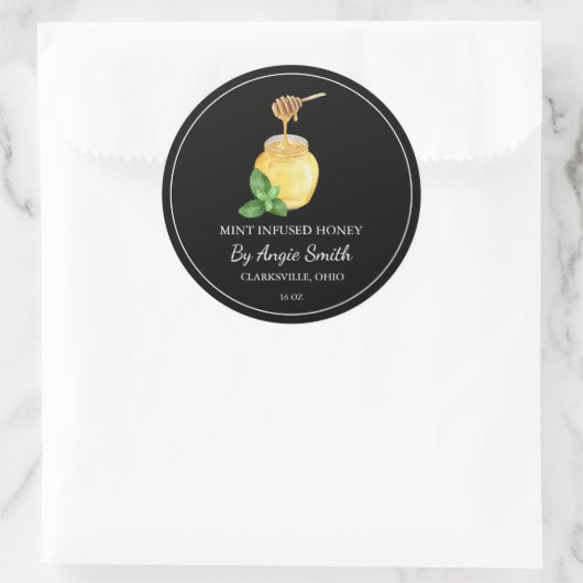 Simple Mint Infused Honey Label (Tas)