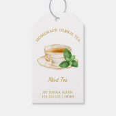 Simple Mint Tea Hang Tag Cadeaulabel (Voorkant)