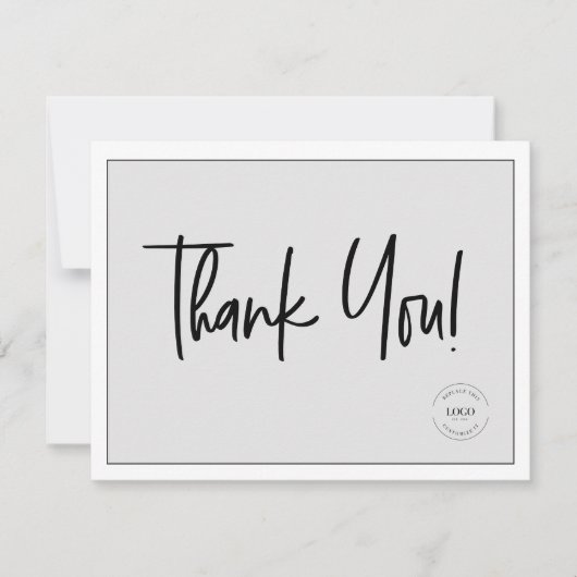 Simple Mod grey Company Logo Social Bedankt (Voorkant)