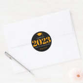 Simple Modern 20__ Afstuderen CadeauSticker Ronde Sticker (Envelop)