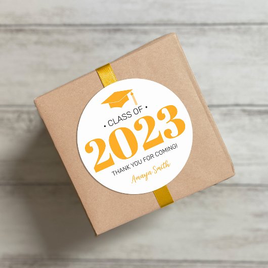 Simple Modern 20__ Afstuderen CadeauSticker Ronde Sticker