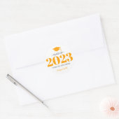 Simple Modern 20__ Afstuderen CadeauSticker Ronde Sticker (Envelop)