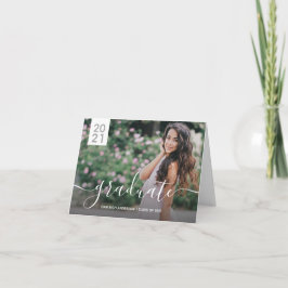 Simple Modern 2 Photo Afstuderen Aankondiging