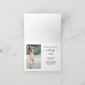 Simple Modern 2 Photo Afstuderen Aankondiging (Binnen)