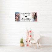 Simple Modern 2 Photo Congrates Afstuderen Spandoek (Insitu)