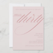 Simple Modern 30th Birthday Kaart (Voorkant)