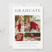 Simple Modern 4 foto's Afstuderen Aankondiging (Voorkant)