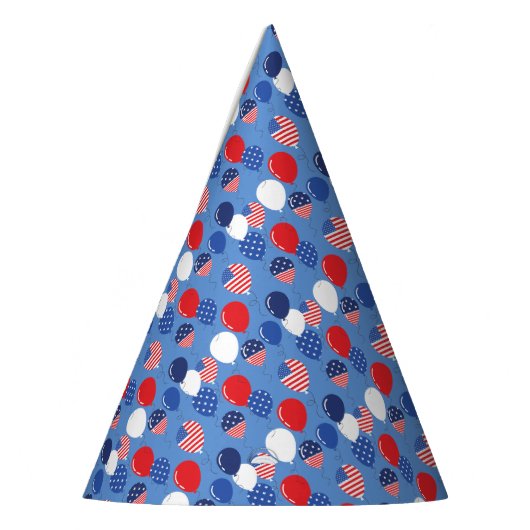 Simple Modern 4 juli Vlag Verenigde Staten verjaar Feesthoedjes (Links)