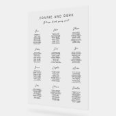 Simple Modern Acrylic Wedding Seating Chart Acryl Bord (Hoek)