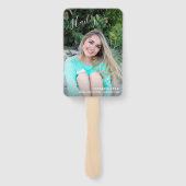 Simple Modern Afstuderen Photo Afstuderen Handwaaier (Achterkant)