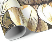 Simple Modern Art Sun Sunflower Collectie Cadeaupapier (Rol Hoek)