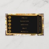 Simple Modern Art Sun Sunflower Collectie Visitekaartje (Achterkant)