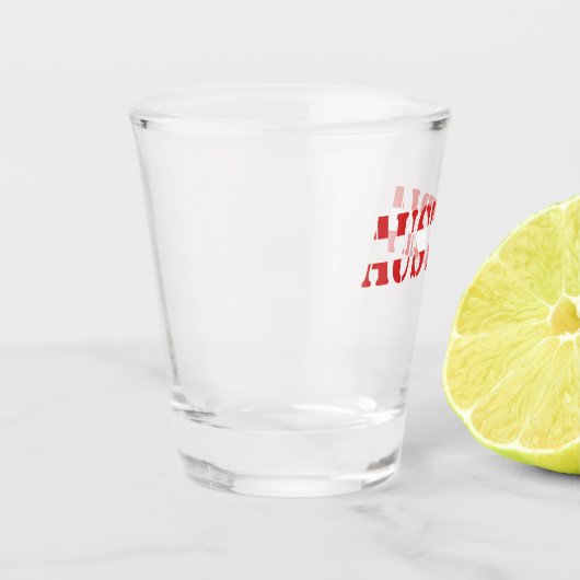 Simple Modern Austria National Flag Apparel  Shot Glas (Links)